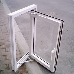pvc  casement  single glass  window