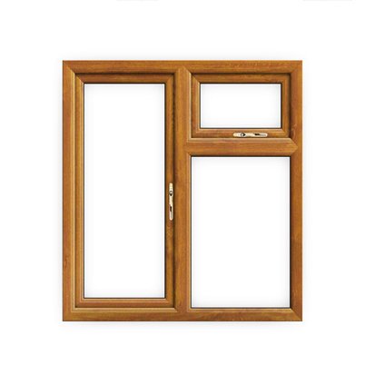 Modern design PVC Window with wooden film has modern design in China