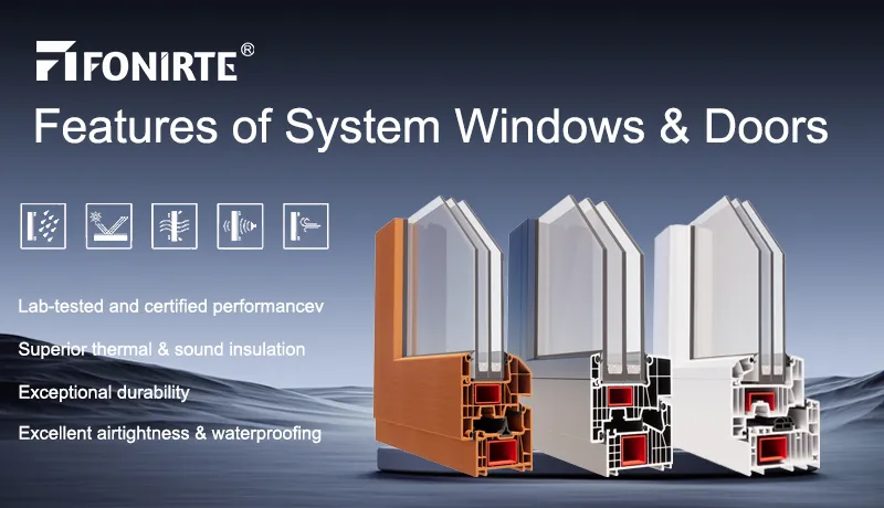 Premium white PVC window profiles manufacturing